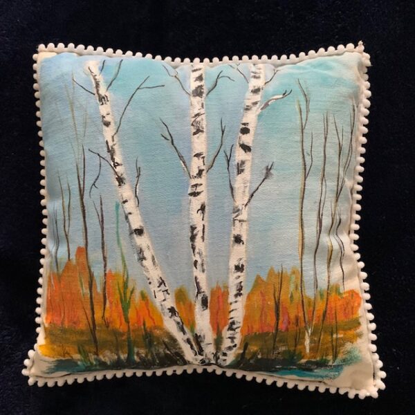 birch tree pillow